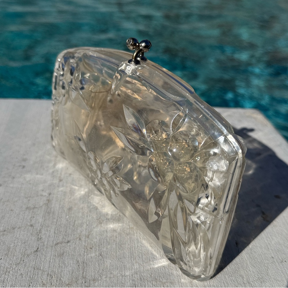 Vintage Clear Lucite Purse/Clutch Handbag - Picture 4 of 16